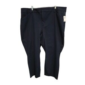 Old Navy Pants Women Size 24 Navy Blue Pixie High Rise Secret Smooth Pockets NWT